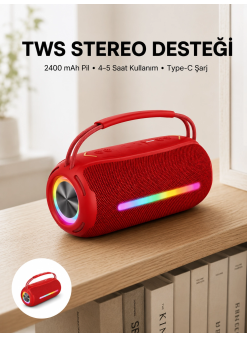 Bluetooth Kablosuz Hoparlör – Taşınabilir, Güçlü Ses