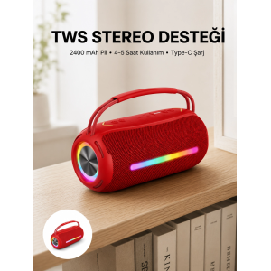 Bluetooth Kablosuz Hoparlör – Taşınabilir, Güçlü Ses