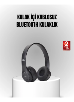 Bluetooth Kablosuz Kulaklık – Extra Bass, Tf Kart, Mikrofonlu, Ayarlanabilir Ergonomik Tasarım