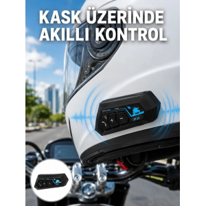 Bluetooth Kask Kulaklığı Intercom 5.0 Bluetooth Android Ve İos Uyumlu Yeni Nesil