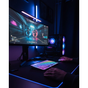 Bluetooth Klavye Mouse Seti Aydınlatmalı Türkçe Q Ergonomik Tasarım