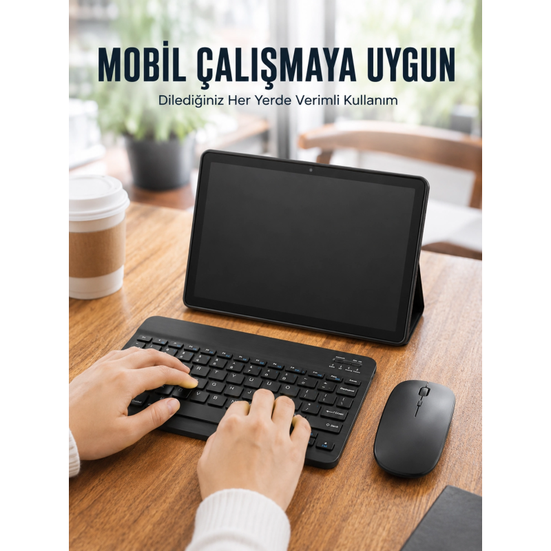 Bluetooth Klavyeli Android Tablet Seti Sım Kart Destekli Kablosuz Mouse Ve Mobil Çalışma Deneyimi Bluetooth Klavyeli Android Tablet Seti Sım Kart Destekli Kablosuz Mouse Ve Mobil Çalışma Deneyimi