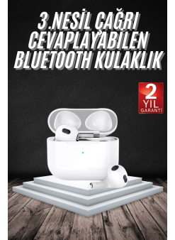 Bluetooth Kulaklık 3. Nesil Ios Android Uyumlu Yeni Nesil Wireless Charge