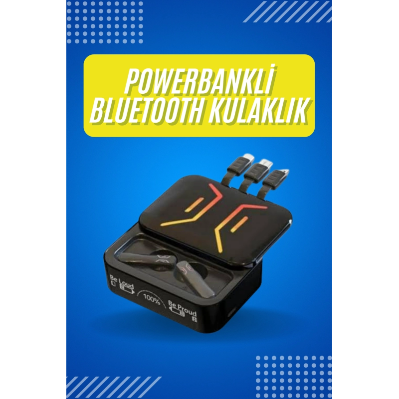 Bluetooth Kulaklık Dahili Powerbank Kablolu Düşük Gecikmeli Bluetooth 5.2 Bluetooth Kulaklık Dahili Powerbank Kablolu Düşük Gecikmeli Bluetooth 5.2