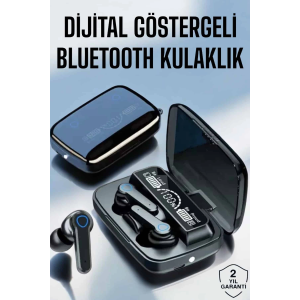 Bluetooth Kulaklık Dijital Göstergeli Kablosuz Uzun Pil Ömrü