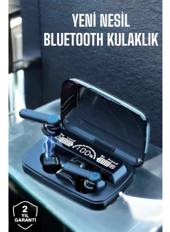 Bluetooth Kulaklık Powerbankli Dijital Göstergeli Dokunmatik Kontrol