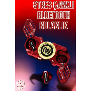 Bluetooth Kulaklık Stres Çarklı Döndürülebilir Uzun Şarj Süreli  Kulaklığı