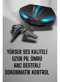 Bluetooth  Kulaklığı Led Işıklı Kablosuz Anc Özelliği