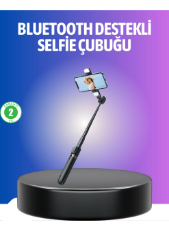 Bluetooth Selfie Çubuğu – Uzaktan Kumandalı