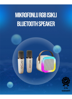 Bluetooth, Usb Ve Aux Girişli Çok Fonksiyonlu Karaoke Hoparlör