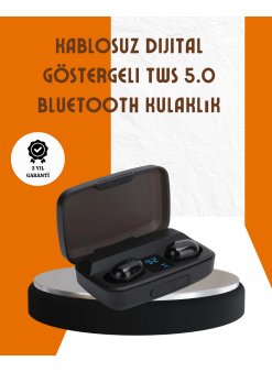 Bluetooth V5.0 Parmak Dokunmatik Kontrol Kablosuz Kulaklık Şarj Kutulu Model