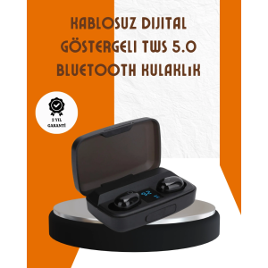 Bluetooth V5.0 Parmak Dokunmatik Kontrol Kablosuz Kulaklık Şarj Kutulu Model