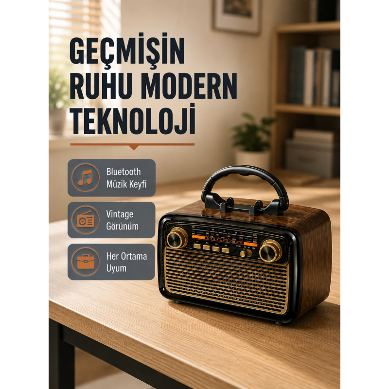 Bluetooth’lu Led Işıklı Nostaljik Müzik Kutusu – Ahşap Dokulu, Vintage Tasarım Ve Yüksek Ses Kalitesi Bluetooth’lu Led Işıklı Nostaljik Müzik Kutusu – Ahşap Dokulu, Vintage Tasarım Ve Yüksek Ses Kalitesi