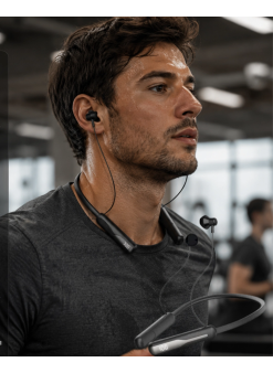 Boyun Askılı Bluetooth Kulaklık Extra Bass Ve Ses Değiştirme Modlu