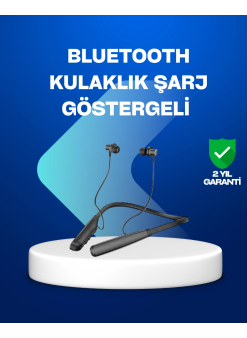 Boyun Askılı Kablosuz Bluetooth Kulaklık – Aktif Gürültü Önleme, Lcd Ekranlı