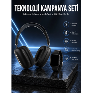 Boyun Bantlı Kulaklık Ve 7 Kordonlu Yeni Nesil Akıllı Saat Kampanyası Yüksek Ses Kaliteli