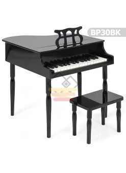 Çocuk için Ahşap Piyano BP30BK nota sehpası ve tabure Hediyeli