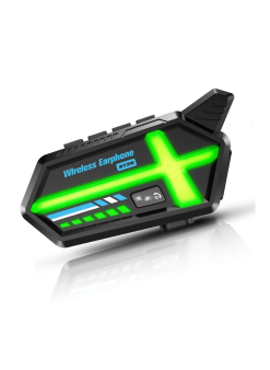 Bt26 Motosiklet Kask Kulaklık Bluetooth Rgb Işıklı 2 Eşleşme Özellikli 1000 Mah Intercom