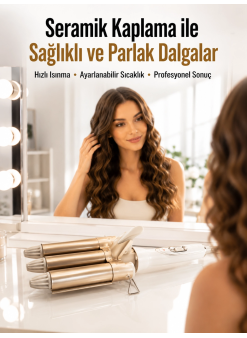 Bukle Saç Maşası – Kolay Kullanım, Sağlıklı Bukleler Yüksek Isılı