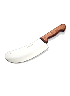 Bursa Paslanmaz Mutfak Soğan Satırı, Börek Bıçağı No:2, 18 Cm - Ahşap Sap