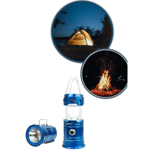 Büyük Boy Güneş Enerjili Kamp Feneri Işıldak Lamba Usb Şarjlı