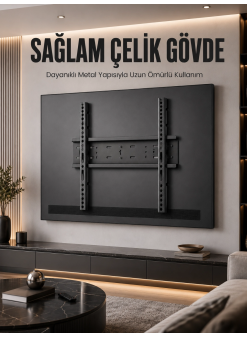 Büyük Ekran Tv Duvar Askısı 50-95 İnç Dayanıklı Sabit Askı Atı Kolay Kurulum