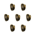 Büyük Tekli Fincan Askı, Dekor Askısı - Antik, 100 Adet, 12x23x30 Mm