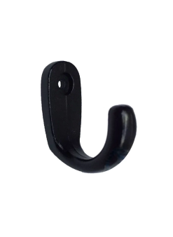 Büyük Tekli Fincan Askı, Dekor Askısı - Siyah, 12x23x30 Mm