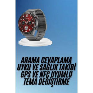 Çağrı Cevaplama Sesli Asistan Çoklu Dil Desteği 5.0 Bluetooth Akıllı Saat