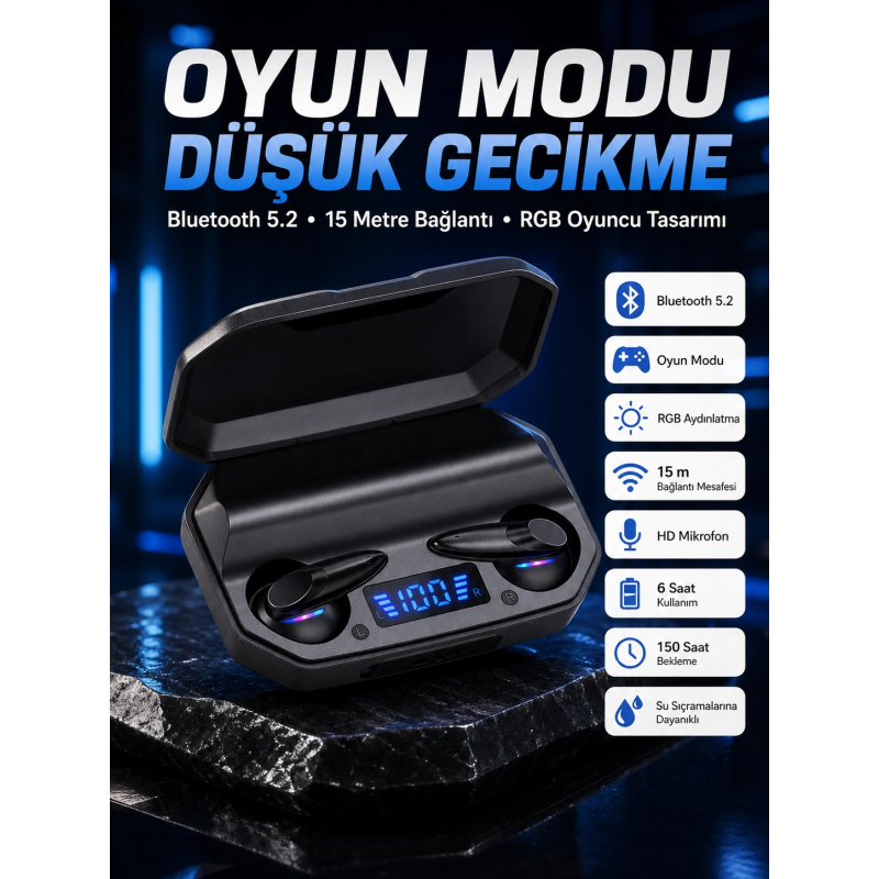 Çağrı Cevaplayabilen Akıllı Saat 5.2 Bluetooth Bağlantılı Kulaklık Çağrı Cevaplayabilen Akıllı Saat 5.2 Bluetooth Bağlantılı Kulaklık