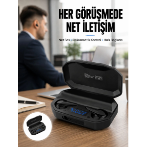 Çağrı Cevaplayabilen Akıllı Saat 5.2 Bluetooth Bağlantılı Kulaklık Yeni Nesil
