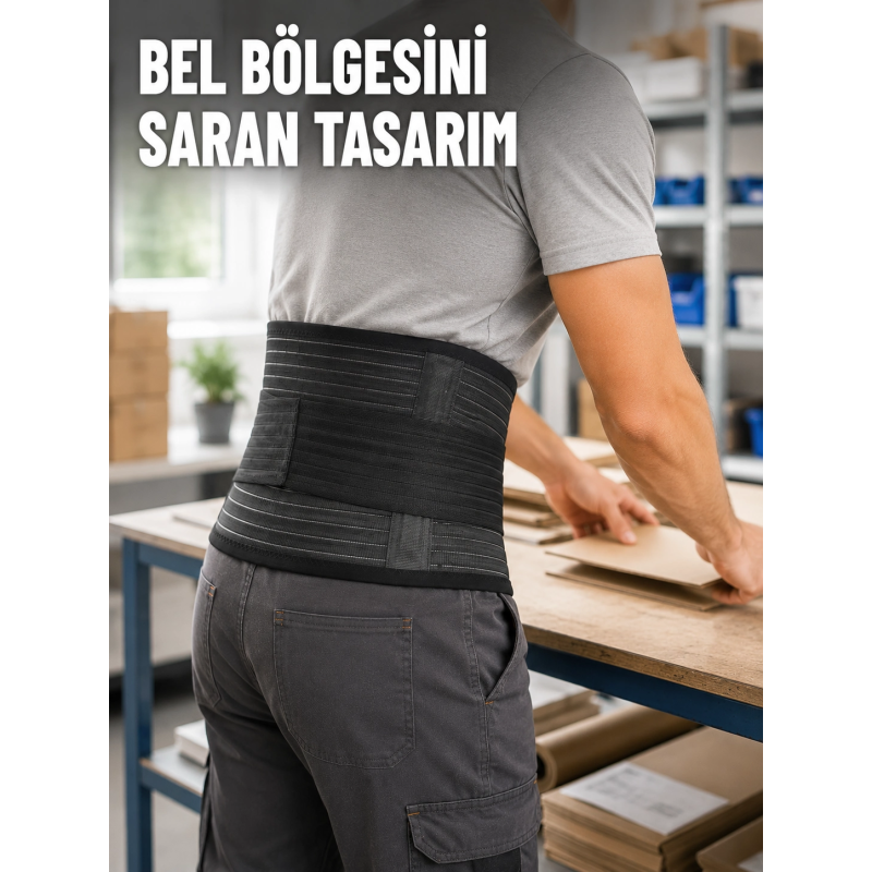 Çalışma Korsesi Güçlendirilmiş Elastik Bantlı Ayarlanabilir Bel Desteği Çalışma Korsesi Güçlendirilmiş Elastik Bantlı Ayarlanabilir Bel Desteği