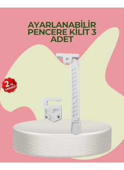 Cam Pencere Açılma Kontrol Kilidi Kolay Montaj 3’lü