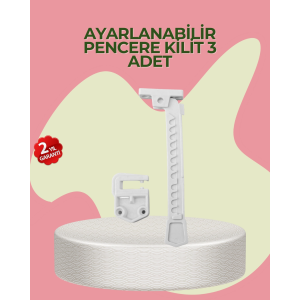 Cam Pencere Açılma Kontrol Kilidi Kolay Montaj 3’lü