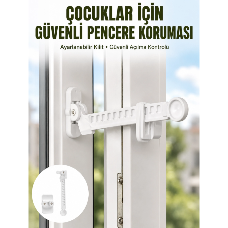 Cam Pencere Açılma Kontrol Kilidi Kolay Montaj 3’lü Yeni Nesil Cam Pencere Açılma Kontrol Kilidi Kolay Montaj 3’lü Yeni Nesil