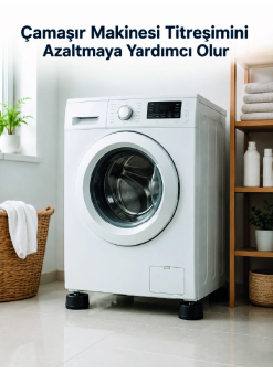 Çamaşır Makinesi İçin 4 Adet Kauçuk Ayak Pedi