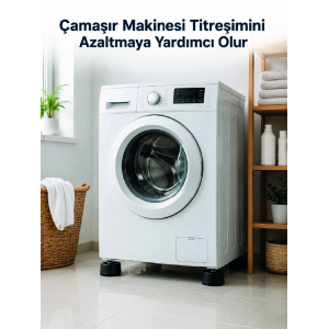 Çamaşır Makinesi İçin 4 Adet Kauçuk Ayak Pedi