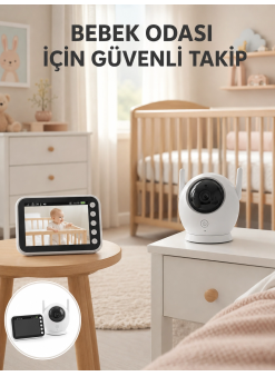Canlı İzleme Özellikli Ortam Dinlemeli Bebek Monitörü Yeni Nesil