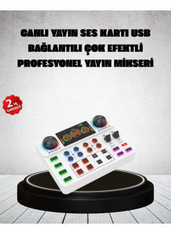 Canlı Yayın Ve Karaoke İçin Profesyonel Ses Kartı Bluetooth Destekli