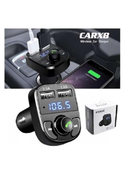 Carx8 Digital Ekran Bluetooth Araç Kiti Mp3 Fm Transmitter