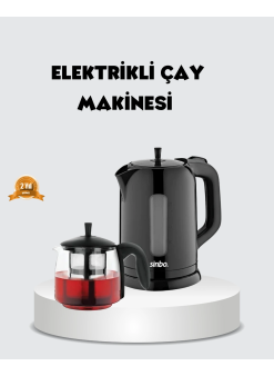 Çaycı Cam Demlikli 1800w Güçlü Ve Sıcak Tutmalı Elektrikli Çay Makinesi