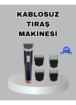 Çelik Bıçaklı Unisex Şarjlı Tıraş Makinesi – Sessiz Motor, Kablosuz Ve Ayarlanabilir