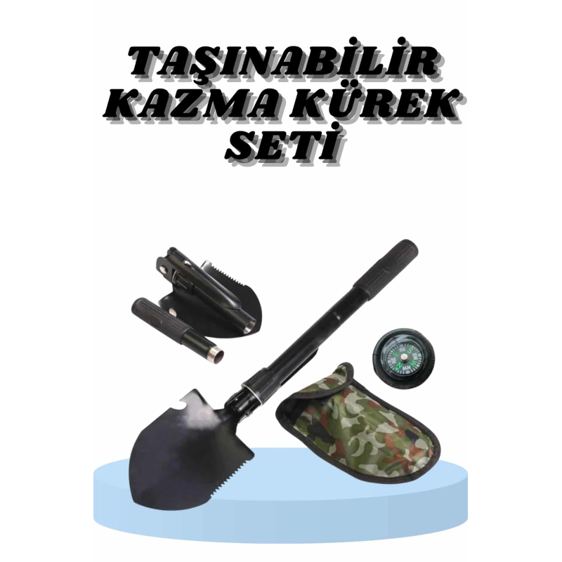 Çelik Katlanır Fonksiyonel Kamp Kazma Kürek Ve Kesme Aleti Seti Küçük Kazma Kürek Seti Çelik Katlanır Fonksiyonel Kamp Kazma Kürek Ve Kesme Aleti Seti Küçük Kazma Kürek Seti