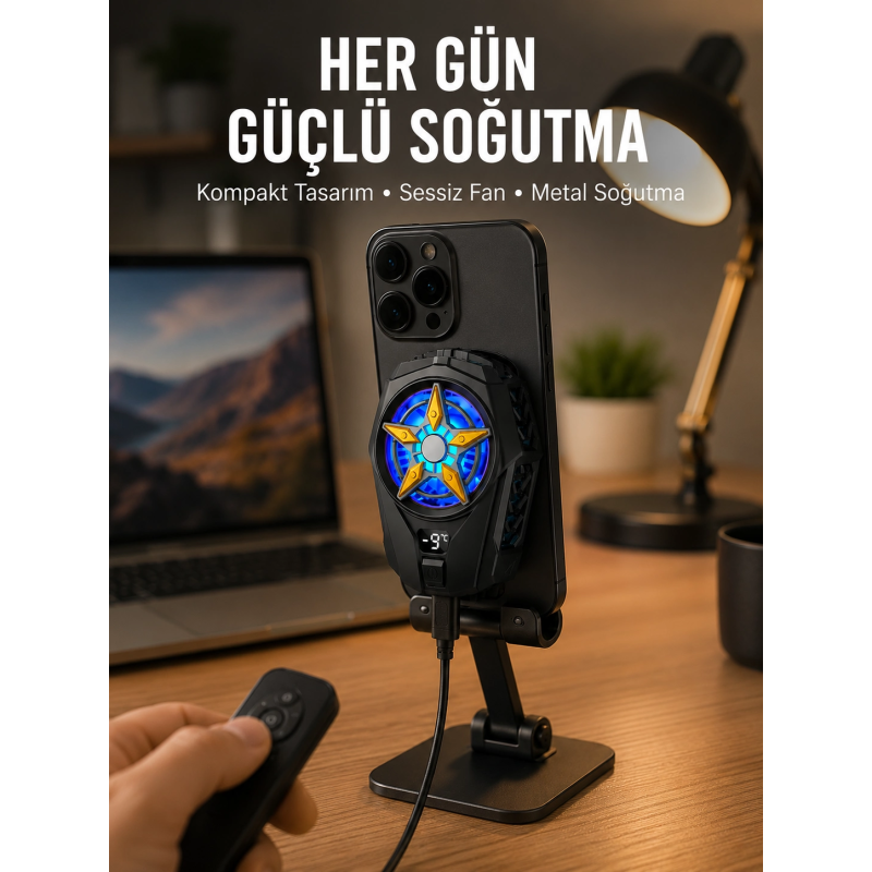Cep Telefonu Radyatörü – Type-c, 2 Vitesli, Sessiz Soğutma Fanı Yeni Nesil Cep Telefonu Radyatörü – Type-c, 2 Vitesli, Sessiz Soğutma Fanı Yeni Nesil