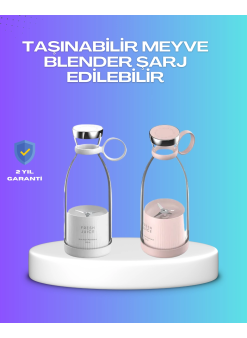 Çevre Dostu Cam Gövdeli Kablosuz Smoothie Blender