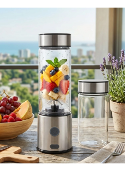 Çift Cam Hazneli Blender 16500 Rpm Buz Kırıcı Taşınabilir Blender