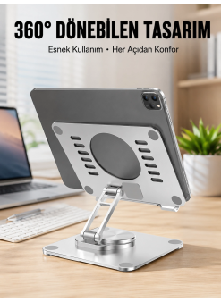 Çift Eksenli Ayarlanabilir Tablet Destek Standı Yeni Nesil