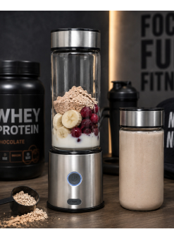 Çift Hazneli Cam Blender Usb Şarjlı Smoothie Ve Buz Kırıcı Blender