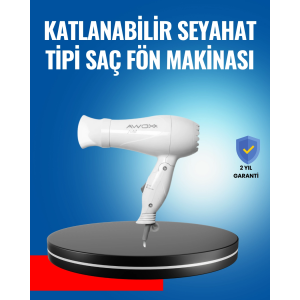Çift Isı Ve Hız Ayarlı Katlanabilir Saç Kurutma Makinesi