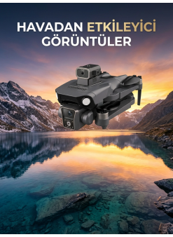 Çift Kameralı Gps Drone Geniş Açılı Havadan Görüntüleme Sistemi